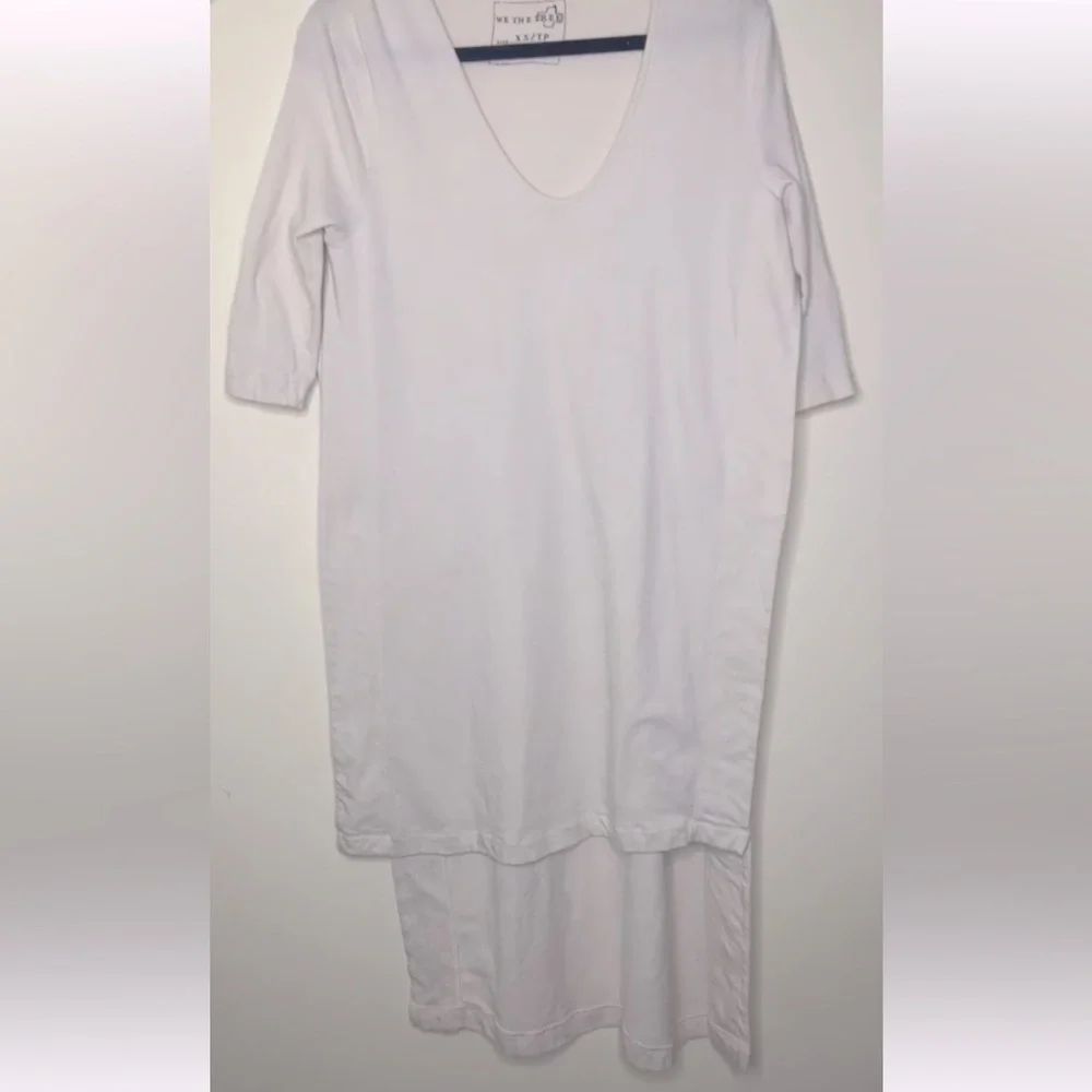 Free People Bad Girls Tunic High Low Maxi Cream Oversized Rare
